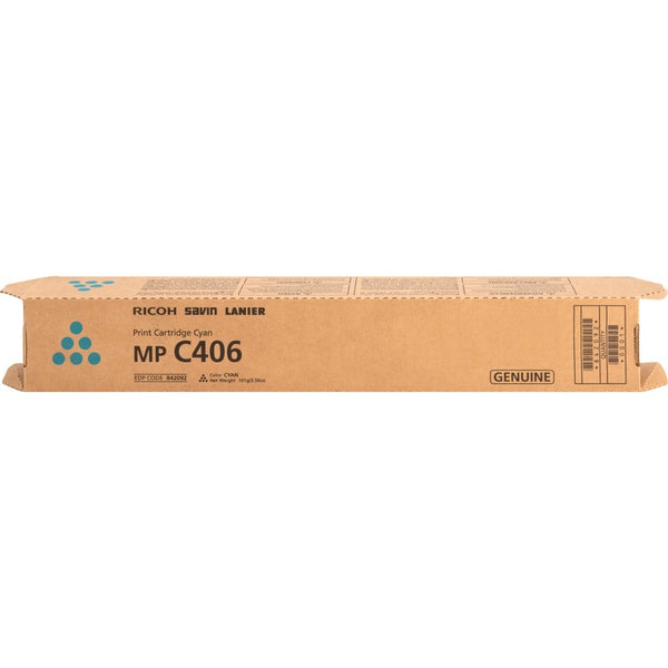 Ricoh Original Toner Cartridge, Cyan, Laser, 6000 Pages Cyan (RIC842092) Each