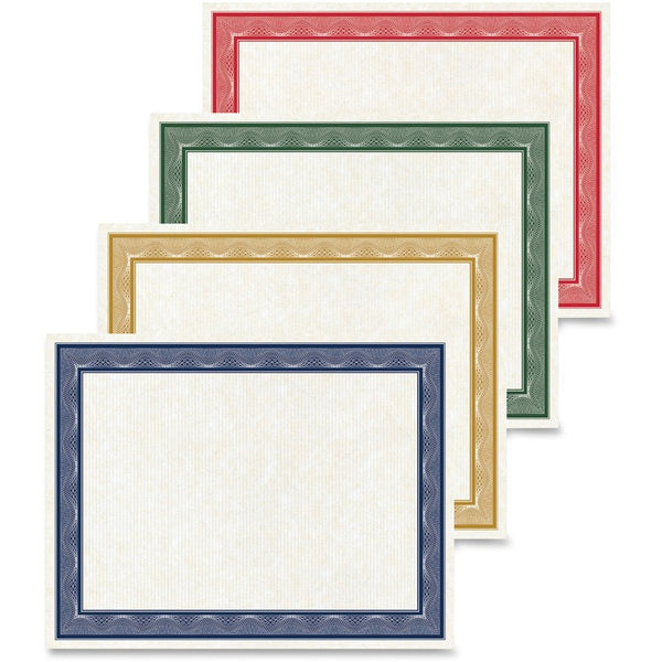 Geographics Blank Certificates, 40/PK, Ast (GEO48669) Pack of 40