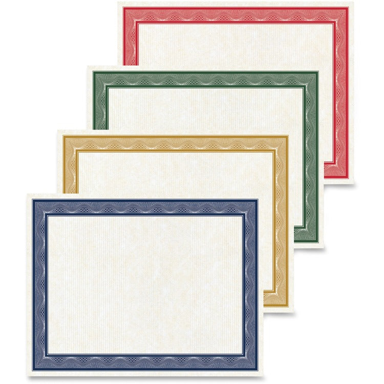 Geographics Blank Certificates, 40/PK, Ast (GEO48669) Pack of 40