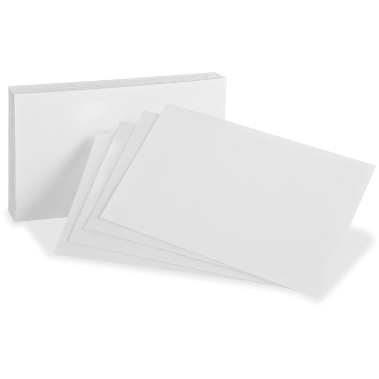Oxford Blank Index Cards, 3" x 5", 300/PK, White (OXF10013) Pack of 300