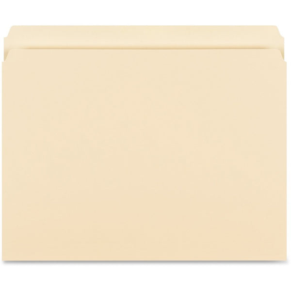 Business Source File Folders, Straight Cut, 14pt, Letter, 50/BX, Manila (BSN16518) Box of 50
