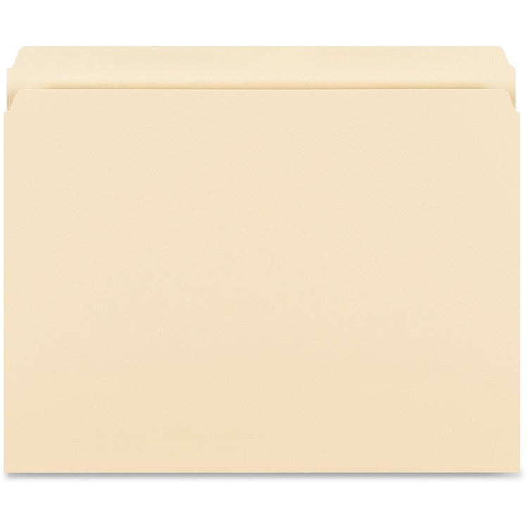 Business Source File Folders, Straight Cut, 14pt, Letter, 50/BX, Manila (BSN16518) Box of 50
