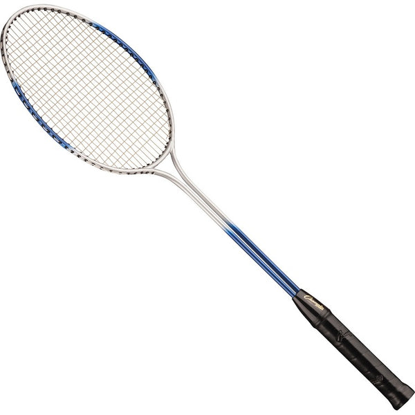 Champion Sports Double Steel Shaft Badminton Racket, Steel/Blue (CSIBR30) Each