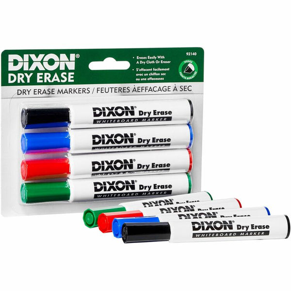 Ticonderoga Dry-Erase Markers, Wedge Tip, 14/CD, Ast (DIX92140) Pack of 4