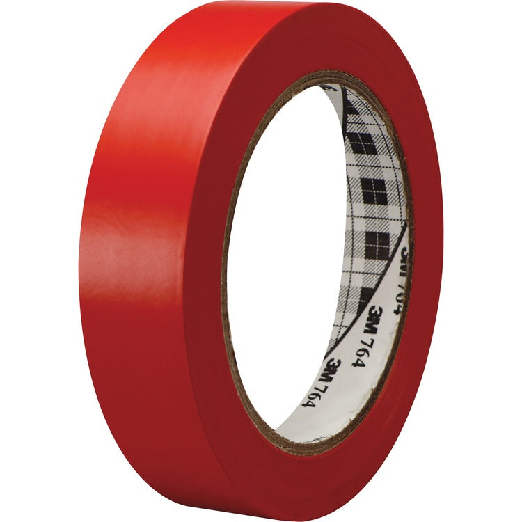 3M General Purpose Vinyl Tape 764, Red (MMM764136RED) 1 Roll