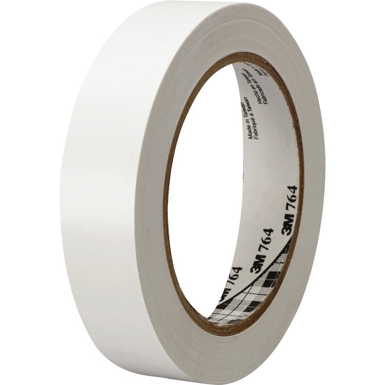 3M General Purpose Vinyl Tape 764, White (MMM764136WHT) 1 Roll