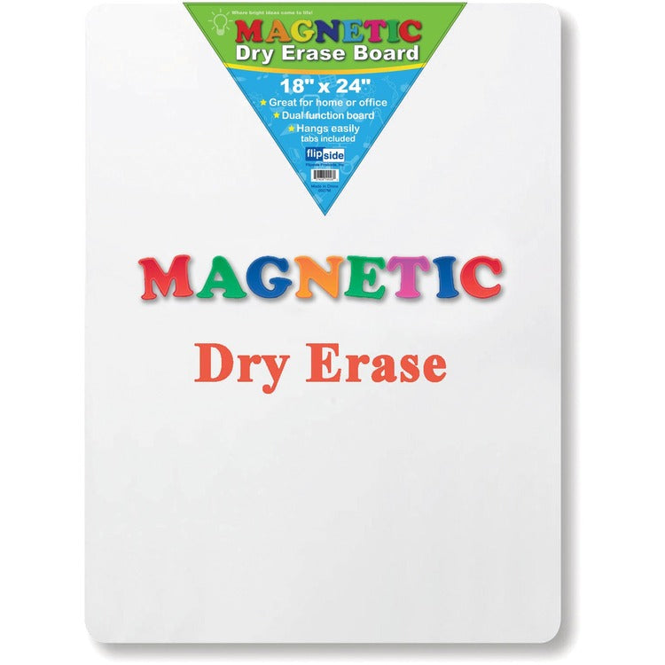 Flipside Magnetic Dry Erase Board, 18" x 24", White (FLP10026)