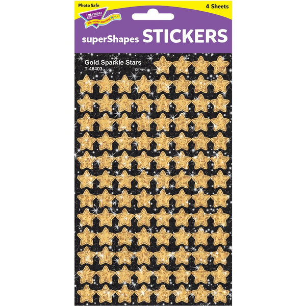 Trend Stickers, Gold Stars, Acid-Free, 400 EA/PK, GD (TEP46403) Pack of 400