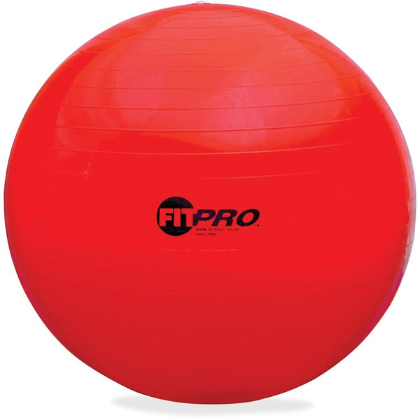 Champion Sports FitPro Ball with Stability Legs, 65cm, Red (CSIFP65) Each