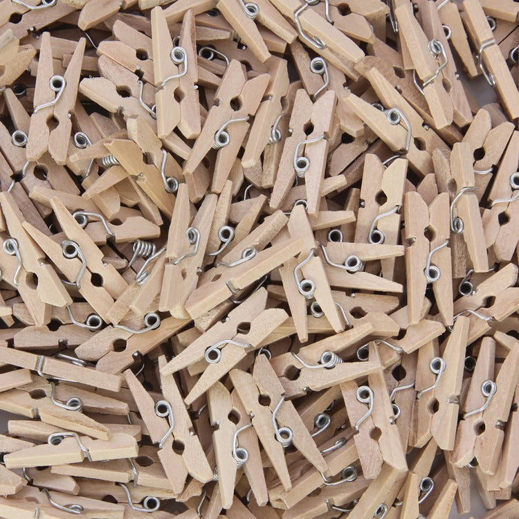 Creativity Street Mini Clothespins, 250/BG, Natural (PAC367201) Bag of 250