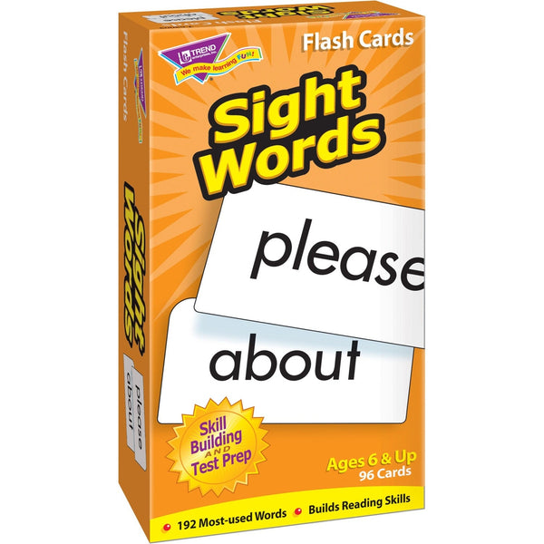 Trend Sight Words Drill Flash Cards, 96 Cards, Multi (TEP53003) Each