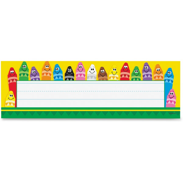 Trend Colorful Crayons Name Plates, 36/PK, Multi (TEP69013) Pack of 36