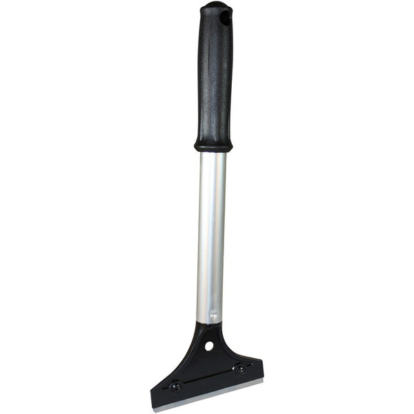 Impact Long Handled 12" Scraper, 4" Steel Blade, 12" Handle, Comfortable, Black, Silver (IMP3411) Each