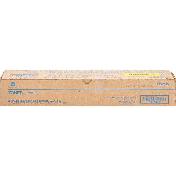 Konica Minolta Toner Cartridge, f/ bizhub 224E, 24,000 Page Yield, Black (KNMA33K030) Each