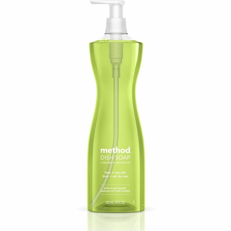 Method Dish Soap, Lime & Sea Salt, 18 oz Pump Bottle (MTH01240) Each
