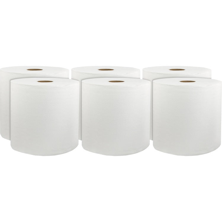 Livi Universal Roll Towel, 1-Ply, 6RL/CT, White (SOL46529) Case of 6