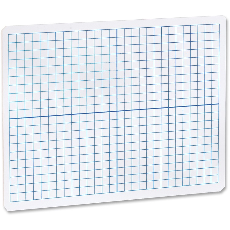 Dry Erase XY Axis Lap Board – 9x12\" Double-Sided Grid Whiteboard For Math Graphing, Classroom, Learning