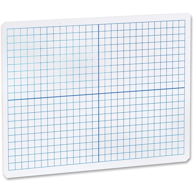 Flipside Dry Erase XY Axis Board Dual Sided, 9" x 12", White (FLP11000)