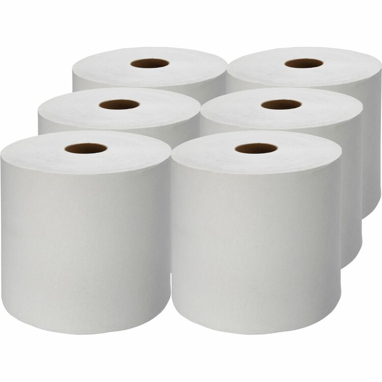 Genuine Joe Hardwound Roll Towels,1.82"Core,7-7/8" x 1000',6RL/CT,WE (GJO22900)