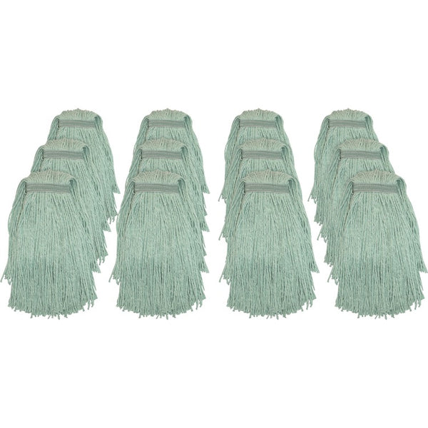 Genuine Joe Web Blend Mopping Mophead, No.16, 12EA/CT, Green (GJON16G1BCT) Case of 12