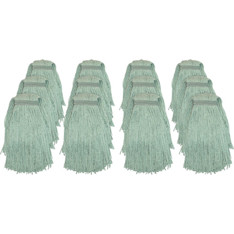 Genuine Joe Web Blend Mopping Mophead, No.16, 12EA/CT, Green (GJON16G1BCT) Case of 12