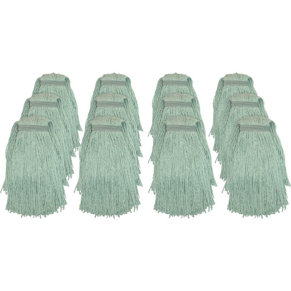 Genuine Joe Web Blend Mopping Mophead, No.20, 12EA/CT, Green (GJON20G1BCT) Case of 12
