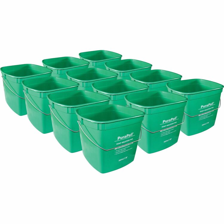 PuraPail Purapail Cleaning Bucket, 6Qt, 12/CT, Green (IMP550614CCT) Case of 12