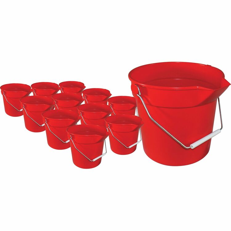 Impact Deluxe Heavy-Duty Bucket, 10Qt, 12/CT, Red (IMP5510RCT) Case of 12