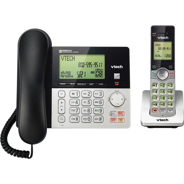 VTech Corded/Cordless Phone System, Full Duplex, DECT 6.0, Multi (VTECS6949)