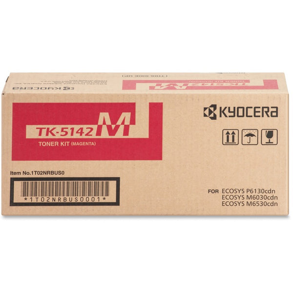 Kyocera Toner Cartridge f/6130/6030, 5000 Page Yield, Magenta (KYOTK5142M) Each