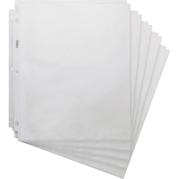 Business Source Top-Loading Sheet Protectors, 3-Hole, 200 Per Pk, 5/BX, CL (BSN74552) Box of 200