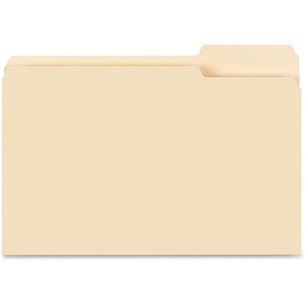 Business Source File Folders, 1/3Cut, 3/4" Exp, Legal, POS 3, 100/BX, MLA (BSN99723) Box of 100