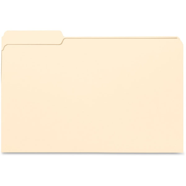 Business Source File Folders, 1/3Cut, 3/4" Exp, Legal, POS 1, 100/BX, MLA (BSN99724) Box of 100