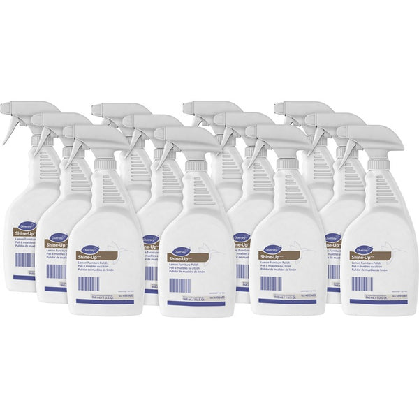 Diversey Shine-Up Furniture Cleaner, Lemon Scent, 32 oz, Trigger Spray Bottle, 12/Carton (DVO4995480CT) Case of 12