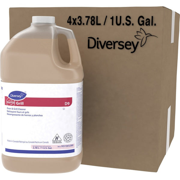 Diversey Grill/Oven Cleaner, 1Gal, 4/CT, Brown (DVO957265280CT) Case of 4