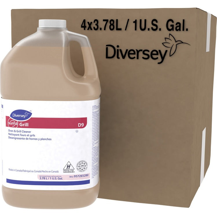Diversey Grill/Oven Cleaner, 1Gal, 4/CT, Brown (DVO957265280CT) Case of 4