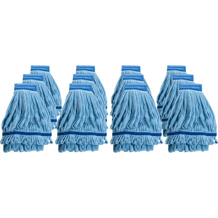 Genuine Joe Mop Head Refill, Microfiber, Medium, 12/CT (GJO47539CT)