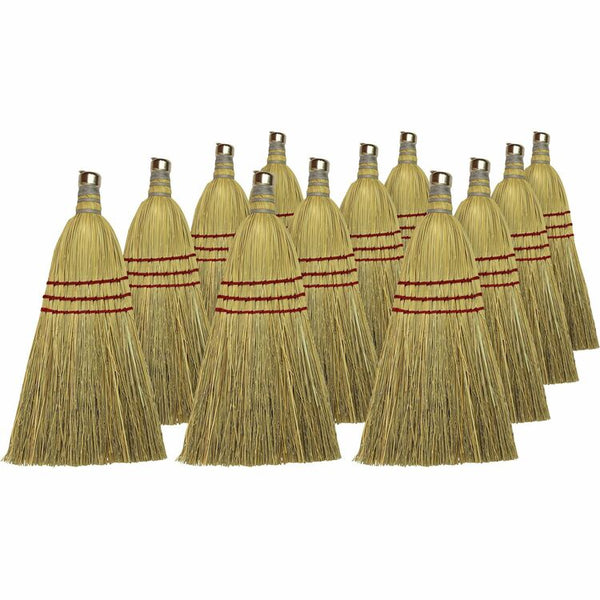 Genuine Joe Clean Sweep Wisk Broom, 12/CT, Natural (GJO80161CT)