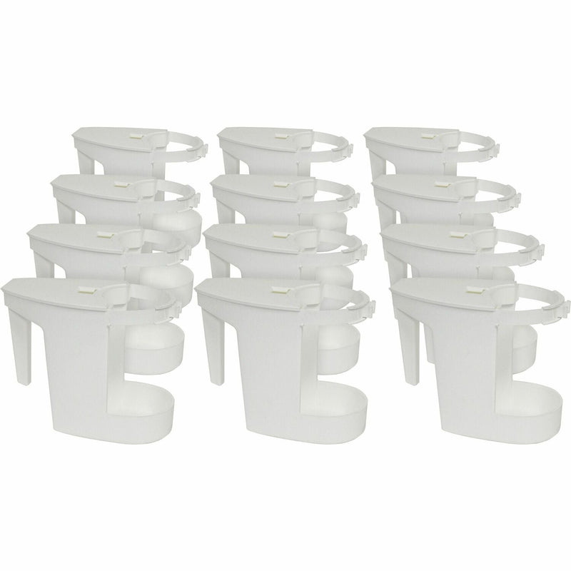 Genuine Joe Toilet Bowl Mop Caddy, 12/CT, White (GJO85121CT) Case of 12