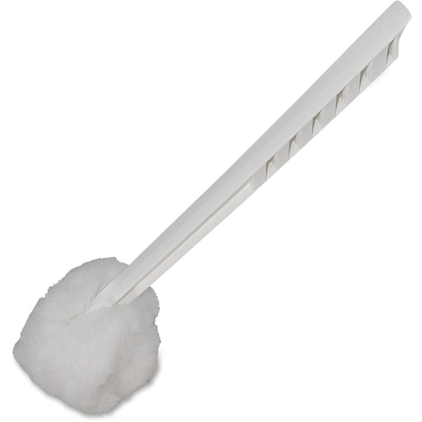 Genuine Joe Toilet Bowl Mop, 4-1/2" Long Handle, 25/CT, White (GJO99756) Case of 25