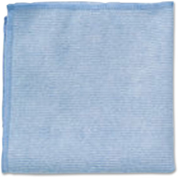 Rubbermaid Commercial Microfiber Cleaning Cloths, 16 x 16, Blue, 24/Pack (RCP1820583) 24 Cloths