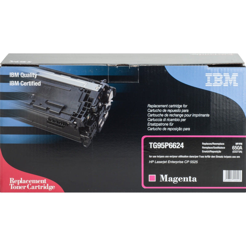 IBM Remanufactured Toner Cartridge, Alternative for HP 650A (CE2736A), Laser, 15000 Pages, Magenta, 1 Each (IBMTG95P6624) Each