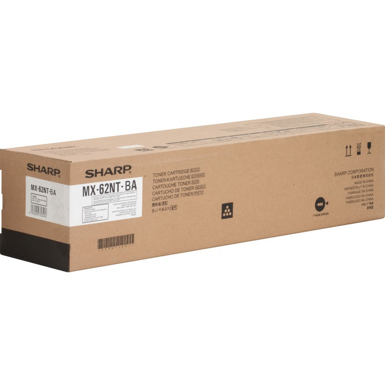 Sharp Toner Cartridge f/6240/7040, 65,000 Page Yield, Black (SHRMX62NTBA) Each