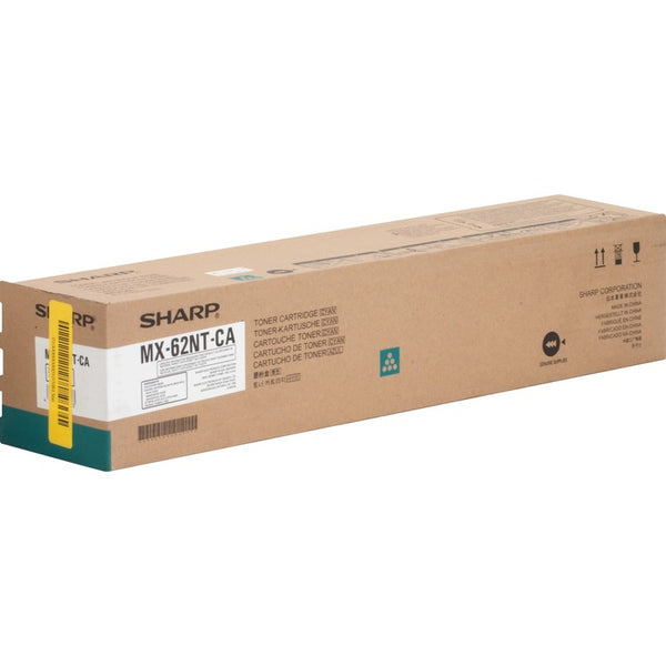 Sharp Toner Cartridge f/6240/7040, 40,000, Page Yield, Cyan (SHRMX62NTCA) Each