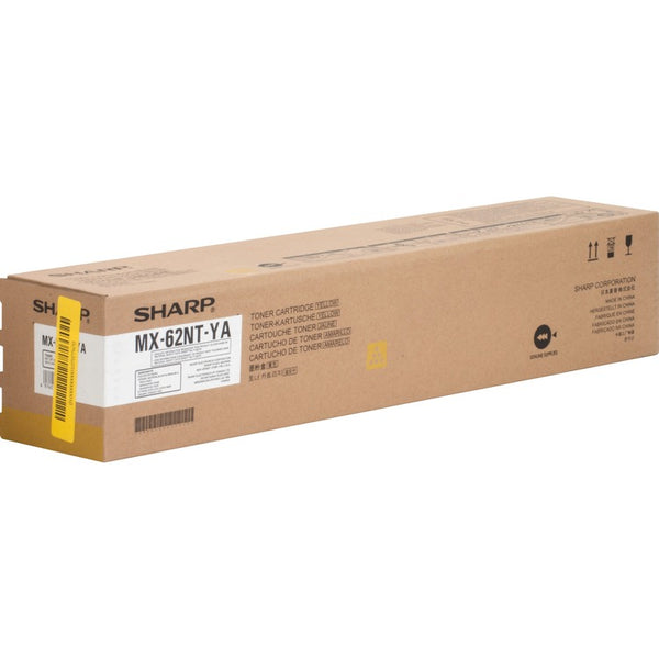 Sharp Toner Cartridge f/6240/7040, 40,000 Page Yield, Yellow (SHRMX62NTYA) Each