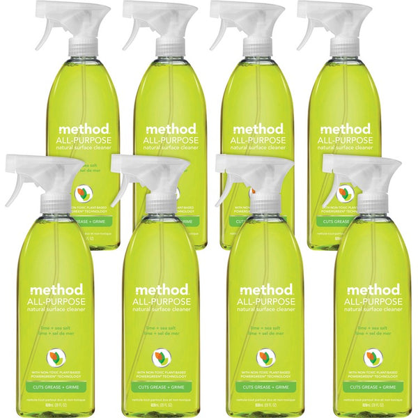 Method All Surface Cleaner, Lime & Sea Salt, 28 oz Bottle, 8/Carton (MTH01239) Case of 8