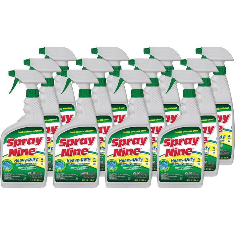 Spray Nine Multipurpose Cleaner/Disinfectant Spray, 22oz., 12/CT, CL (PTX26825CT) Case of 12