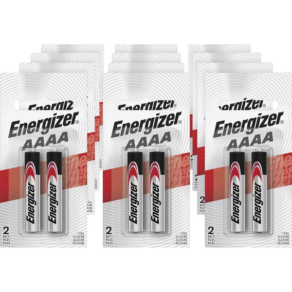 Energizer Alkaline Battery, "AAAA" Size, 12PK/CT (EVEE96BP2CT) Case of 24