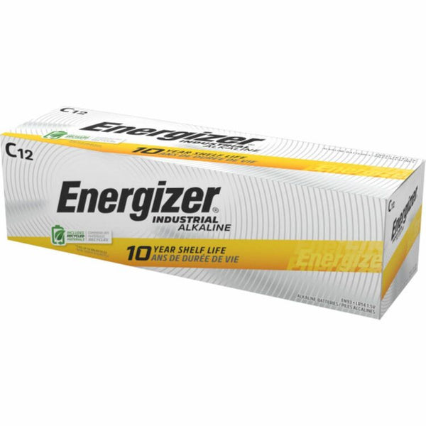 Energizer Industrial Alkaline Battery, C, 6BX/CT (EVEEN93CT) Case of 72