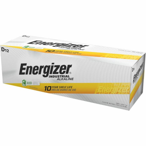 Energizer Industrial Alkaline Battery, "D" Size, 6BX/CT (EVEEN95CT) Case of 72